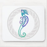 Celtique - ornement circulaire, hippocampe celtiqu tapis de souris