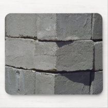 Cement block wall mouse pads