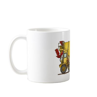 Cement Mixer Front Discharge Truck Construction Mu Coffee Mug by art1st