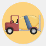 Cement Mixer Tshirts and Gifts Round Stickers
