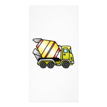 Cement Truck Picture Card
