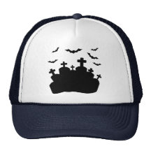 Cemetery graveyard trucker hat