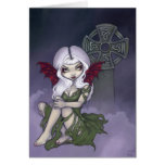 "Cemetery Mist" Greeting Card cards