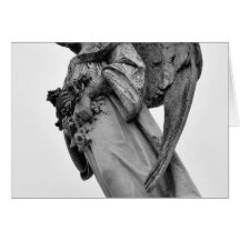 Cemetery Statues Angels Card