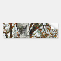 Cemetery Statues Vases Bumper Sticker