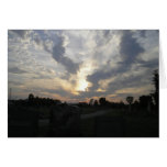 Cemetery Sunrise 3 Card