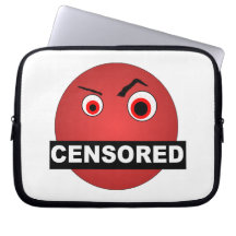 Censored Smiley Computer Sleeves