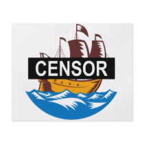 Censorship Ship Boat Flyer Design