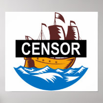 Censorship Ship Boat Posters