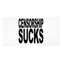 Censorship Sucks Photo Card