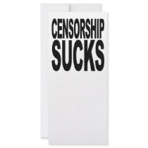 Censorship Sucks Personalized Rack Card