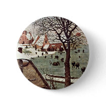 Census At Bethlehem, Detail By Bruegel D. Ä. Piete Buttons
