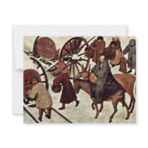 Census At Bethlehem, Detail By Bruegel D. Ä. Piete Personalized Invites