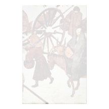 Census At Bethlehem, Detail By Bruegel D. Ä. Piete Personalized Stationery