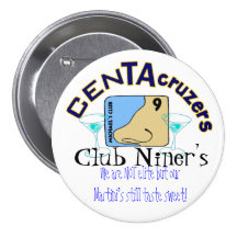 CenTAcruzers Logo Club Niner's Button