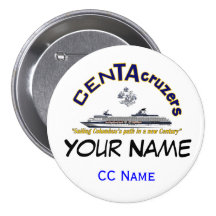 CenTAcruzers Logo Custom Name Tag Button