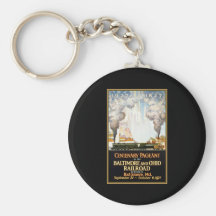 Centenary Pageant Baltimore and Ohio Railroad Keychain