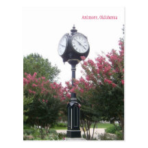 Centennial Clock in Ardmore, Oklahoma Postcard