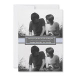 Center Frame Save The Dates (Violet / Gray) Personalized Invitation