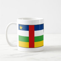 Centrafrique Flag ~ Map Mug