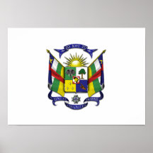Central African Republic Coat of Arms Posters
