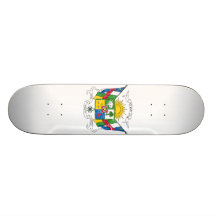 Central African Republic Coat Of Arms Skateboard