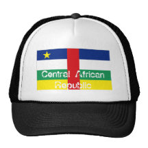 Central African republic flag souvenir hat