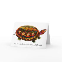 Central American Wood Turtle Greeting Card