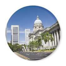 Central district of Singapore Refrigerator Magnet