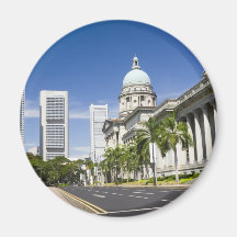 Central district of Singapore Refrigerator Magnet