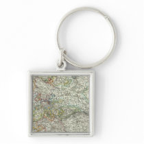 Central Europe, Germany, Poland Keychain