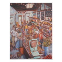 Central Market in Lancaster City Fine Art Poster Photographic Print