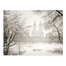 Central Park - Beautiful Winter Snow Postcards