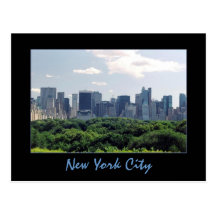 Central Park & Central Park South Postcard