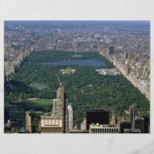Central Park from the south, New York City, USA Flyers