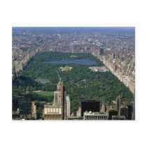 Central Park from the south, New York City, USA Post Cards