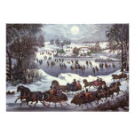 Central Park in Winter, Christmas Party Custom Invitation