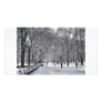 Central Park Mall B&W Custom Photo Card