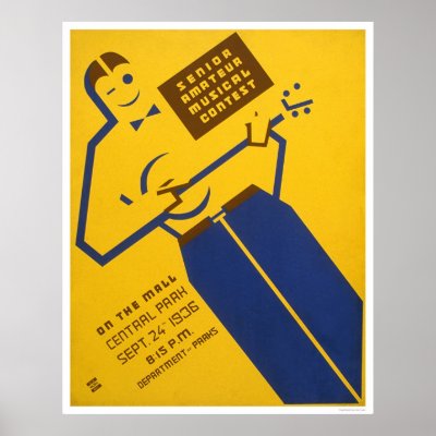 Central Park Musical 1936 WPA Print by lc_wpa