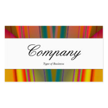 Centre Band - Script - Abstract Business Card