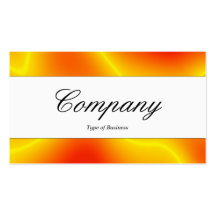 Centre Band - Script - Fractal Flames Business Cards