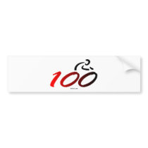 Century bike ride bumper stickers