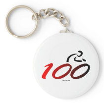 Century bike ride keychain