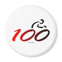 Century bike ride magnet