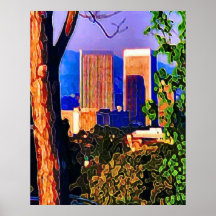 Century City Sunset Poster