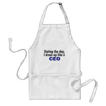 CEO During The Day Aprons