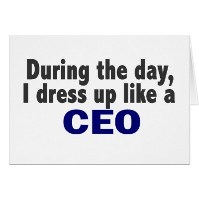 CEO During The Day Greeting Cards by professiongifts