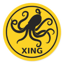 Cephalopod Crossing Stickers