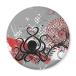 Cephalove Black Fab Refrigerator Magnet