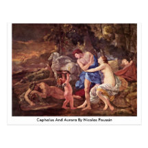 Cephalus And Aurora By Nicolas Poussin Postcard